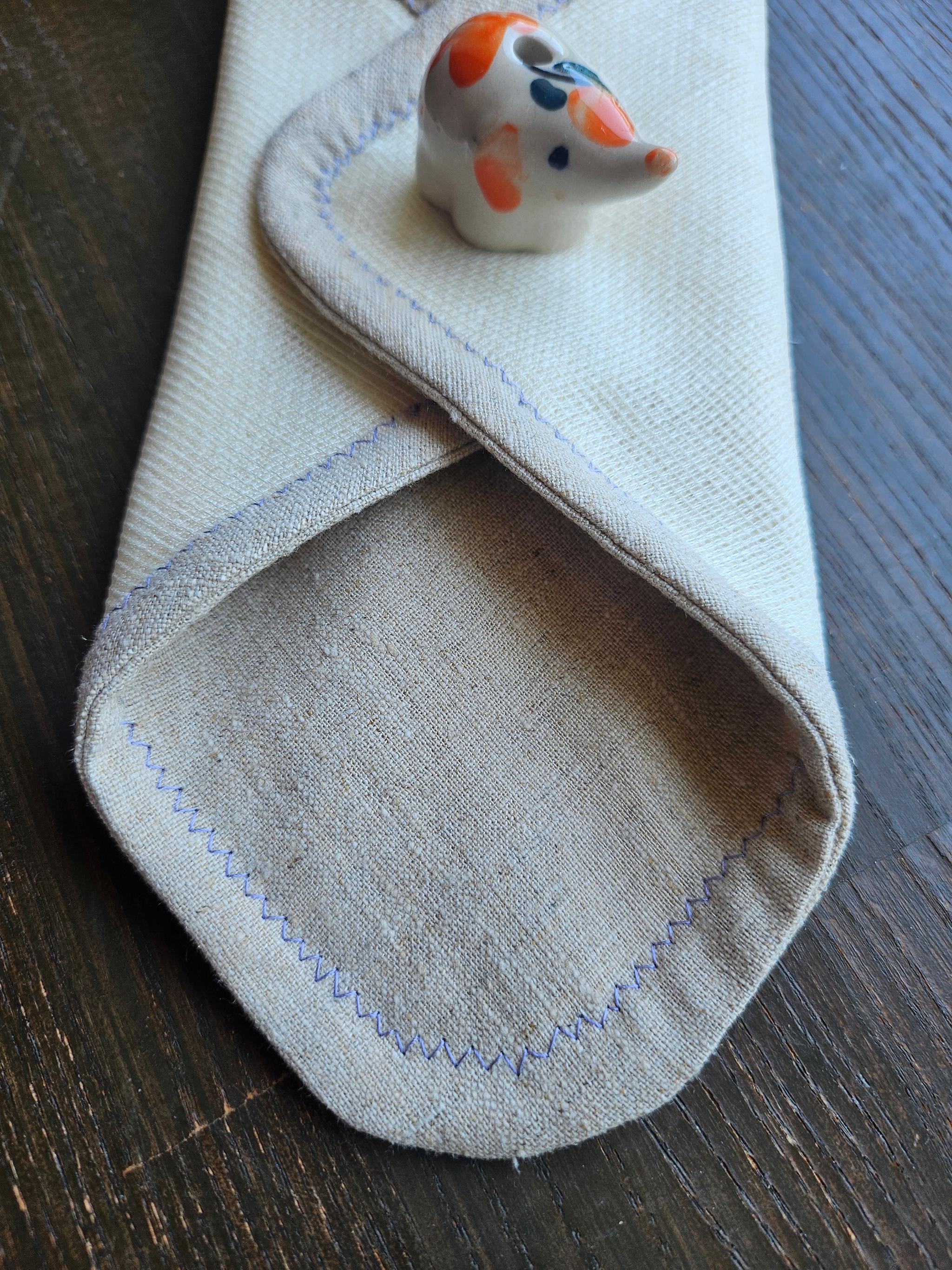 【2枚目ボタンなし】絹ガーゼとヘンプの布ナプキン！多い日の2枚目に　SgHSjC01 | 3枚目