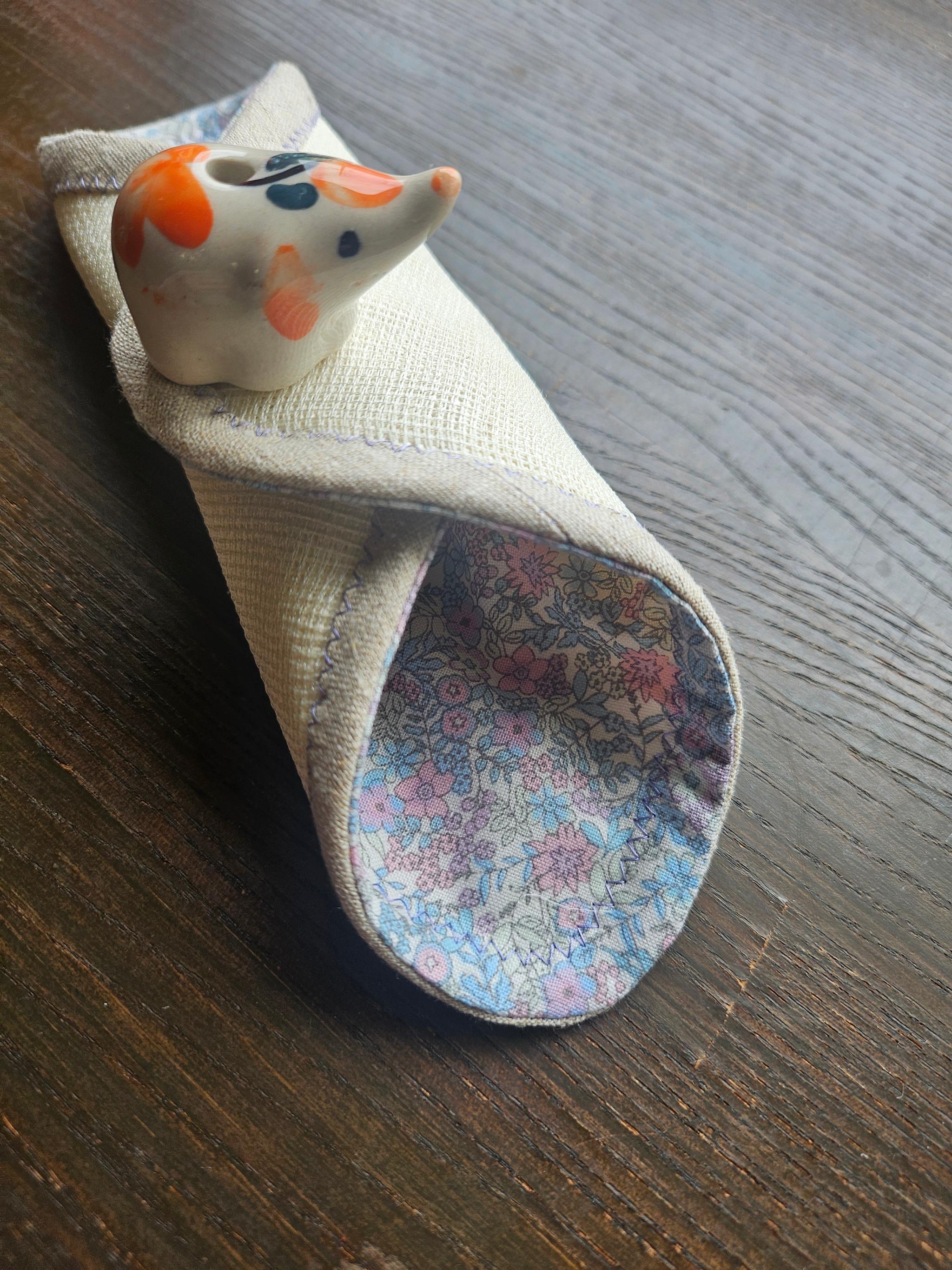 絹ガーゼとヘンプの布シート(おりものシート)　SgHSjC04 | 2枚目