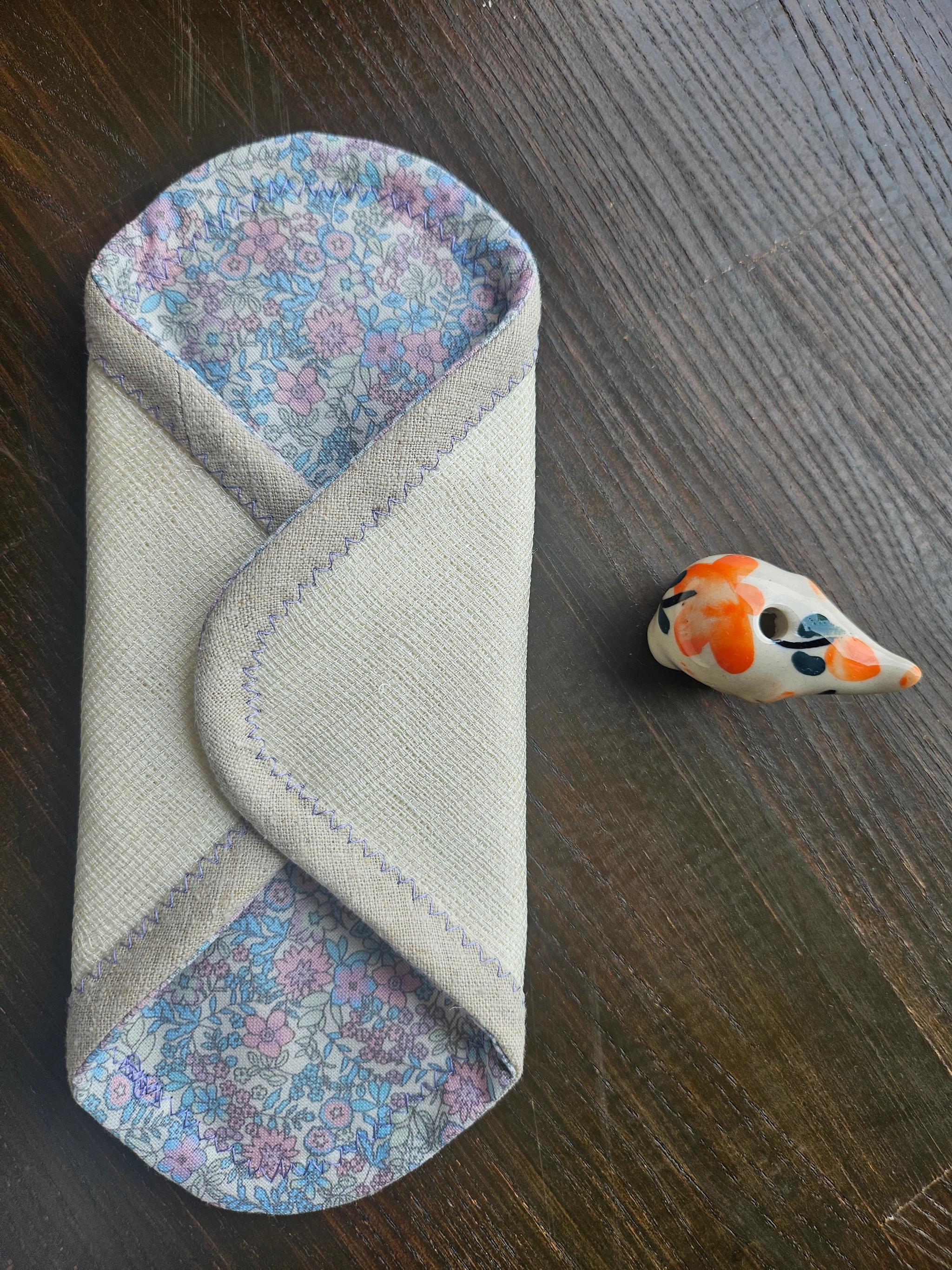 絹ガーゼとヘンプの布シート(おりものシート)　SgHSjC04 | 3枚目