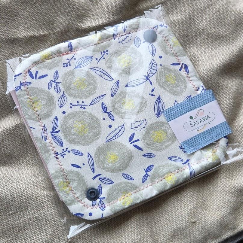 絹ガーゼとヘンプの布シート(おりものシート) SgHSjC091枚目の画像